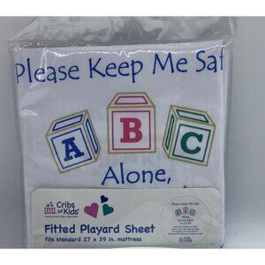 Cribs For‎ Kids Fitted Playard Sheet 27x39" Soft Cotton Blend Baby Bedding